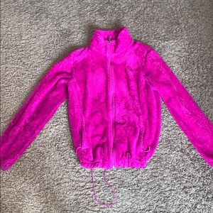 Bright fuchsia color north face jacket